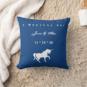 Coussin blanc de mariage de licorne (Couverture)