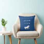 Coussin blanc de mariage de licorne (Chaise)