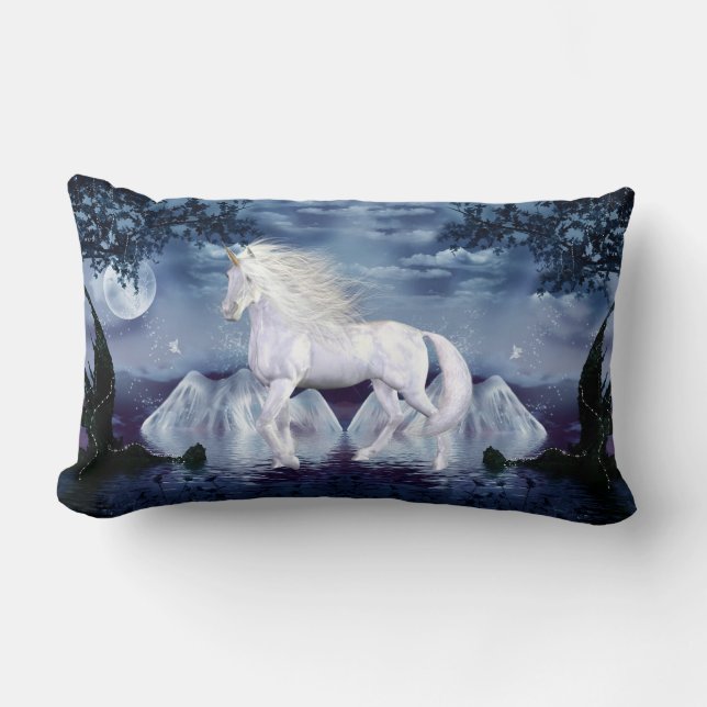 Coussin blanc de MoJo d'Américain de licorne de (Recto)