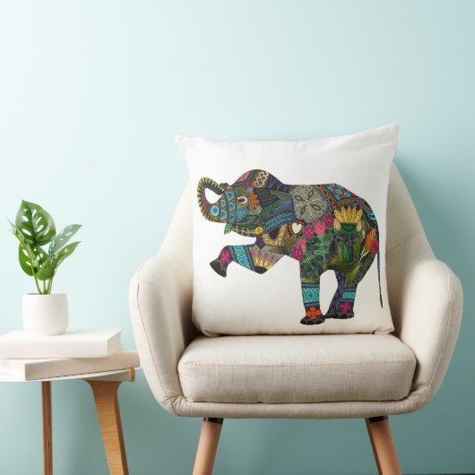 Coussin blanc d'éléphant asiatique (Chaise)