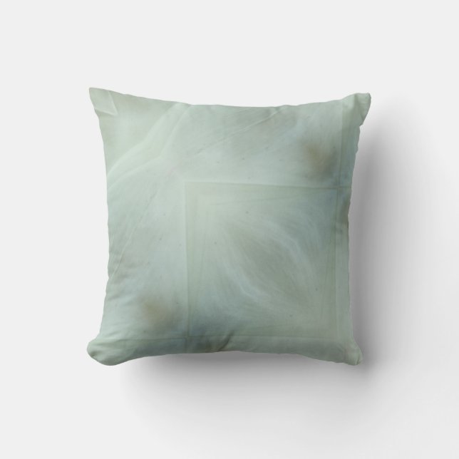 Coussin blanc, gris motif gris (Recto)