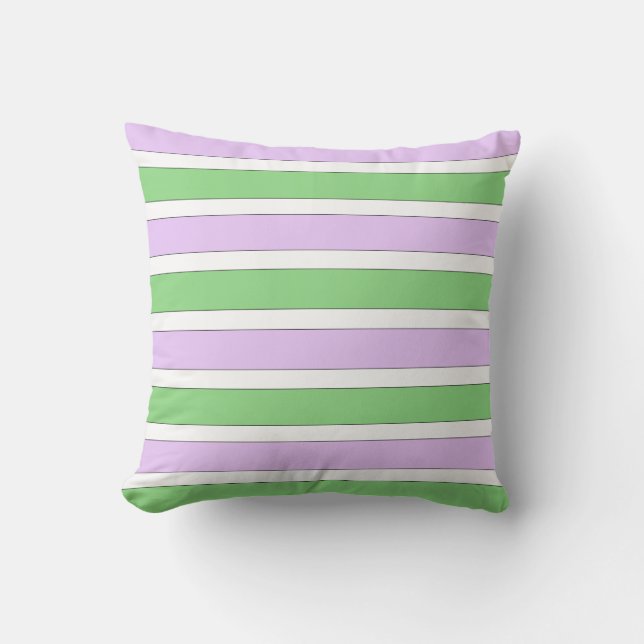 Coussin blanc, Lilac et Grandes Vertes (Recto)