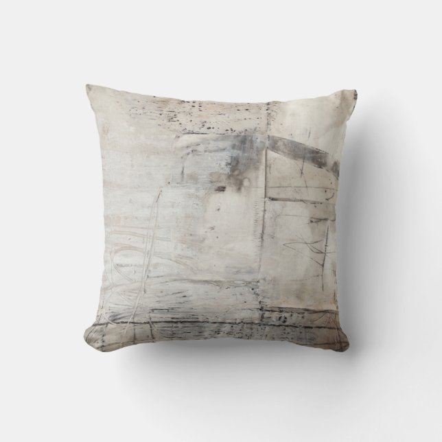 Coussin Blanc noir et bronze (Recto)