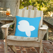 Coussin Blanc Poisson Poisson Lt Bleu Rose Combo Extérieur (Chaise)