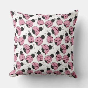 COUSSIN BLANCHIMES D'ÉCHELLE ROSE NOIR