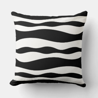 Coussin Blancs Abstraits Et Noirs