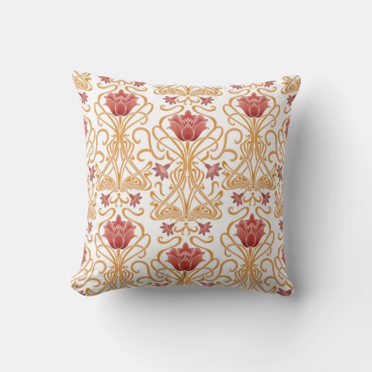 Coussin Blancs Art Nouveau (Recto)