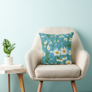 Coussin Blancs D'Été Sur Aqua