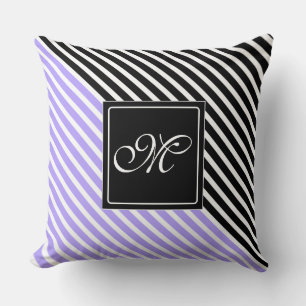 Coussin Blancs étroits + votre dos et votre monogramme
