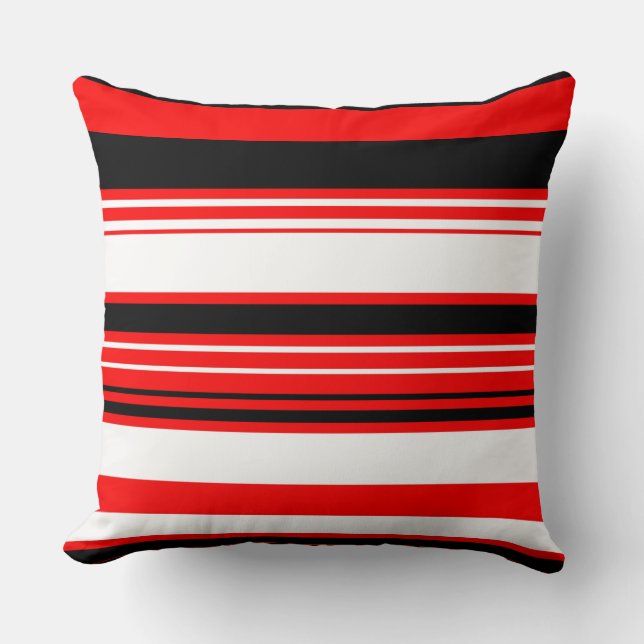 Coussin Blancs rouges et noirs (Recto)