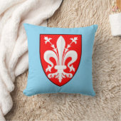 Coussin Blason de Florence Lys rouge florentin (Couverture)