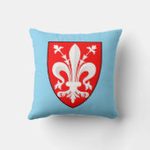 Coussin Blason de Florence Lys rouge florentin (Verso)