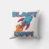 Coussin Blast Off Rocket Ship (Verso)