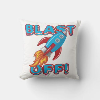 Coussin Blast Off Rocket Ship