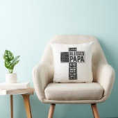 Coussin Blessed Papa Cross Christian Vintage Typography De (Chaise)