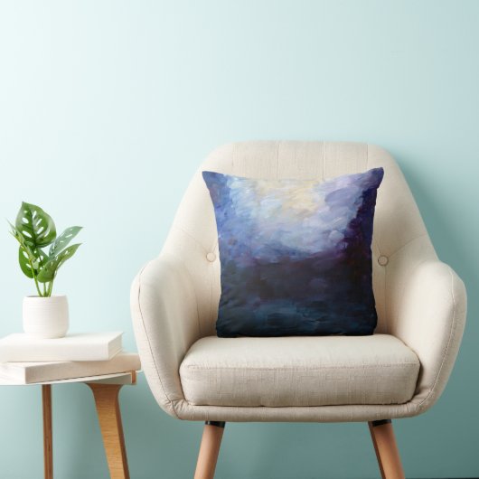 Coussin bleu Abstrait (Chaise)
