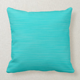 Coussin Bleu Aqua Peint À La Main