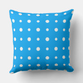 Coussin Bleu avec points blancs (Verso)