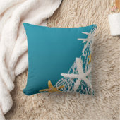 Coussin Bleu azuré du mariage de plage de fabrication (Couverture)