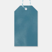 Coussin bleu Baby shower Favoriser les étiquettes (Dos)