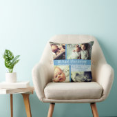 Coussin bleu bébé garçon sur mesure (Chaise)