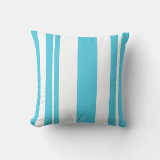 Coussin Bleu blanc et bleu clair Lecteur rayé