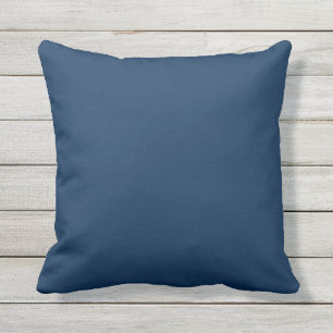 Coussin bleu bleuet foncé