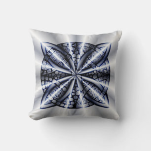 Coussin Bleu brillant Celtique noeud Dessin original