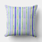 Coussin Bleu citron vert de la bordure (Recto)