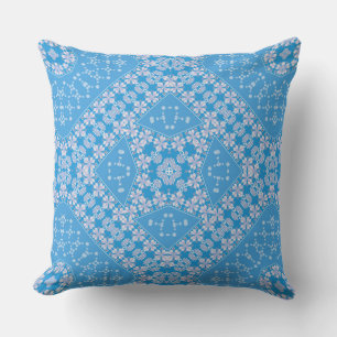 Coussin bleu clair beau décor rétro tendance