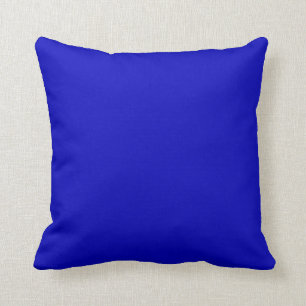 Coussin Bleu cobalt couleur vive