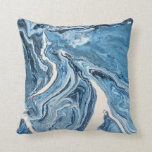 Coussin bleu d'agate