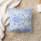Coussin Bleu Damask Jolie impression (Couverture)