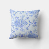 Coussin Bleu Damask Jolie impression (Verso)