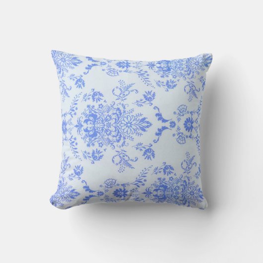 Coussin Bleu Damask Jolie impression (Recto)