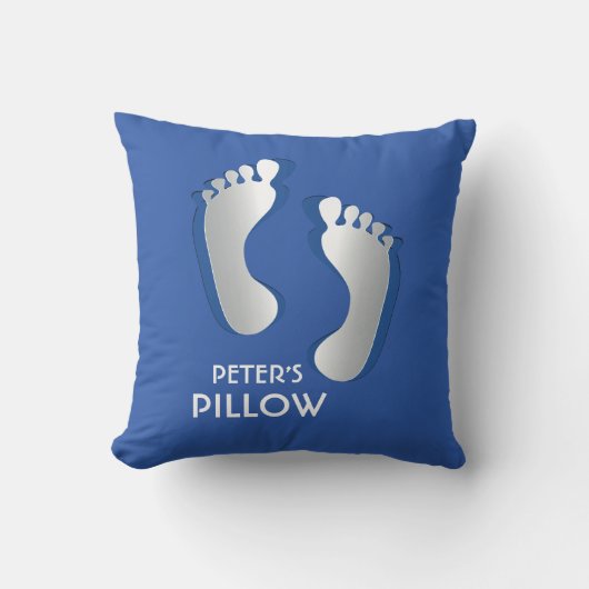 Coussin bleu de bébé (Recto)