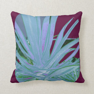 Coussin bleu de Bourgogne d'agave par Sharles