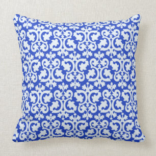 Coussin Bleu de Damas