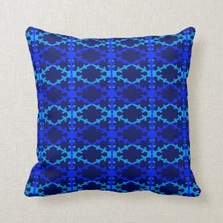 Coussin bleu de flocon de neige