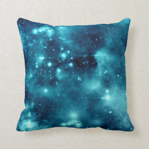 Coussin bleu de galaxie de l'espace d'astronomie