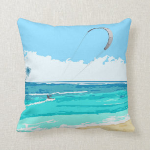 Coussin bleu de Kitesurf