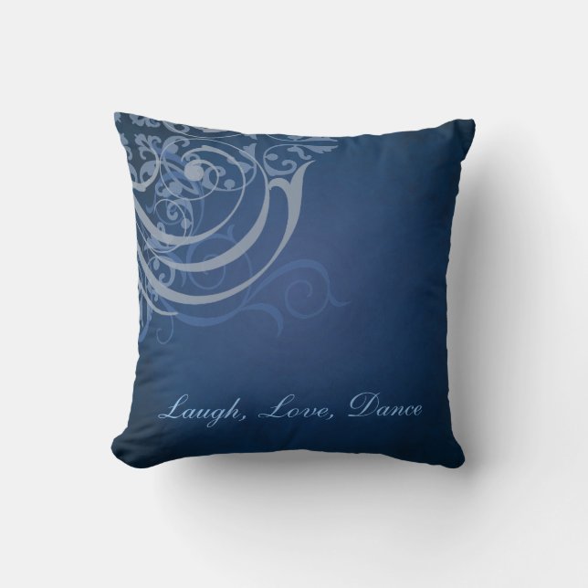 Coussin bleu de Mojo de rouleau bleu lunatique de (Recto)