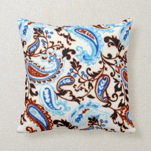 Coussin Bleu de moka de Paisley
