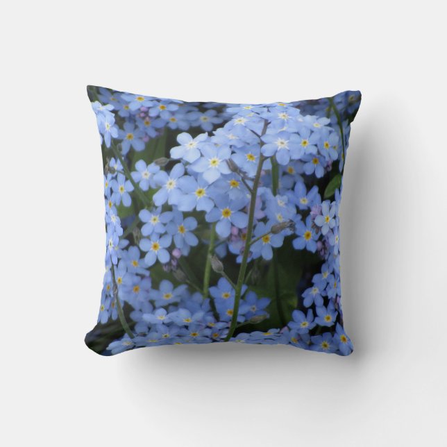 Coussin bleu de myosotis des marais (Recto)