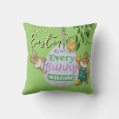 Coussin Bleu de Pâques style courbé (Verso)