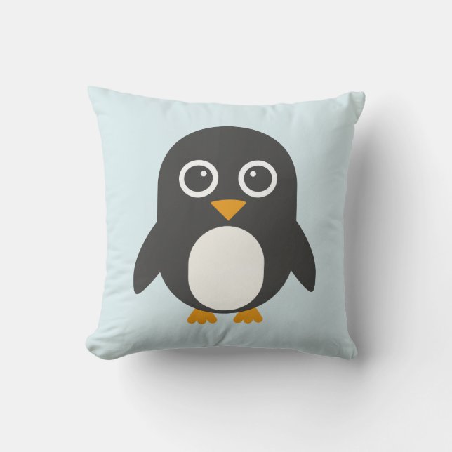 Coussin bleu de pingouin (Recto)