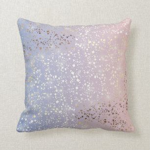 Coussin Bleu de sérénité de quartz rose d'étincelle