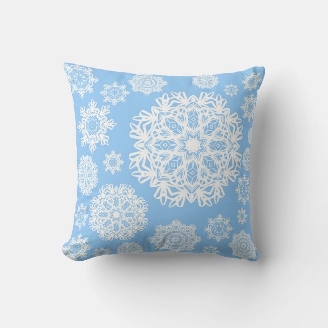 Coussin bleu de Winterland (Recto)