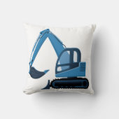 Coussin bleu d'excavatrice (Recto)