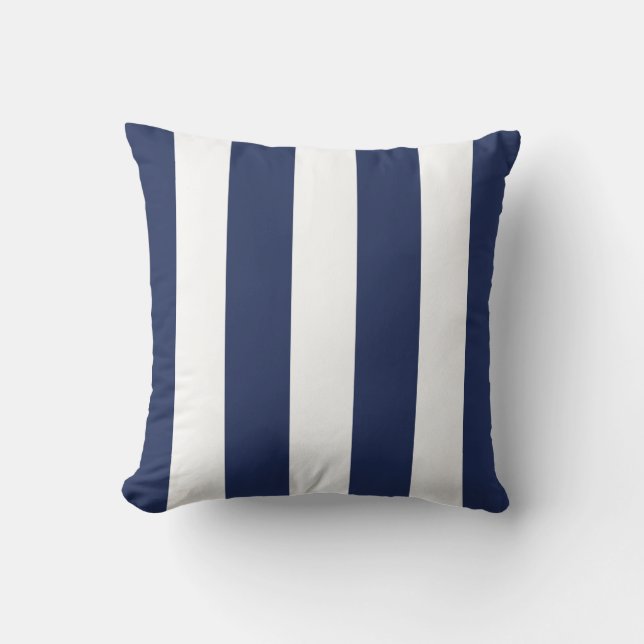 Coussin Bleu et blanc de minuit (Recto)